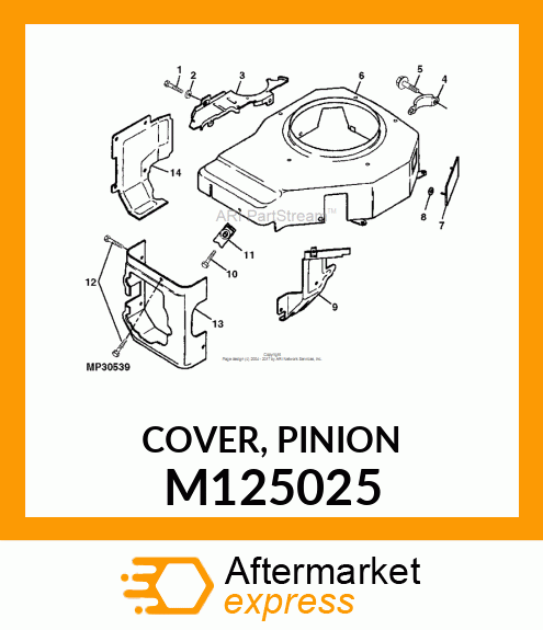 COVER, PINION M125025