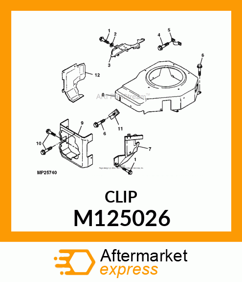 CLIP, MOUNTING M125026