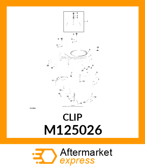 CLIP, MOUNTING M125026