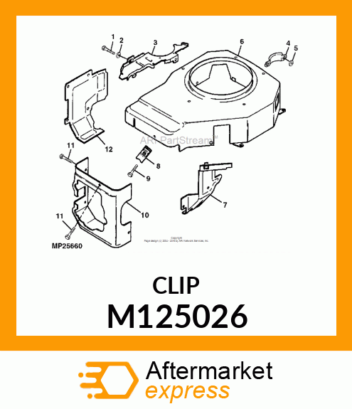 CLIP, MOUNTING M125026