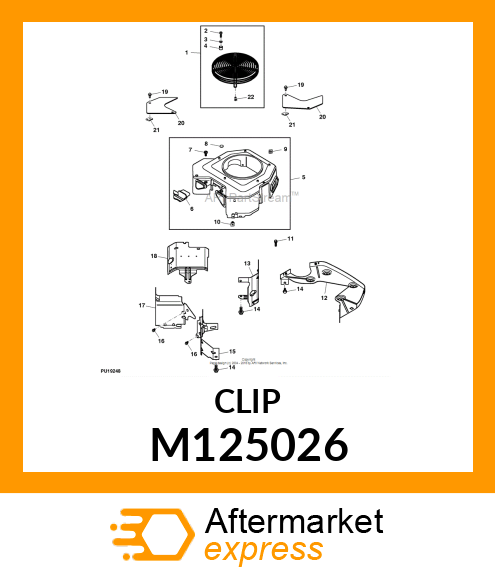 CLIP, MOUNTING M125026