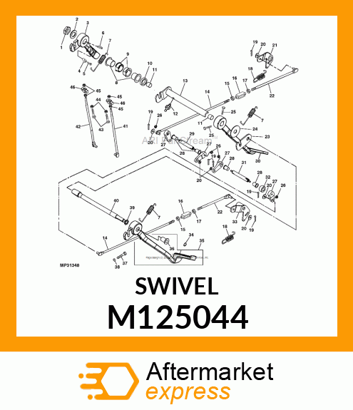 PIN, BRAKE ADJUSTMENT M125044