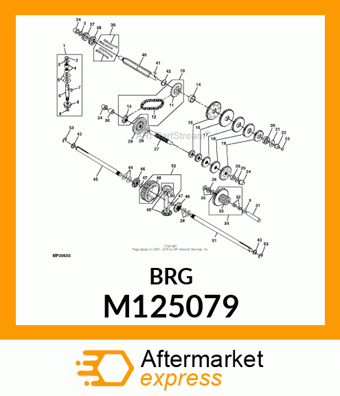 BEARING, BEARING, FLANGE M125079