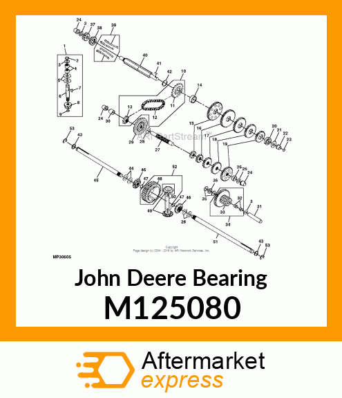 BEARING, BEARING, FLANGE M125080