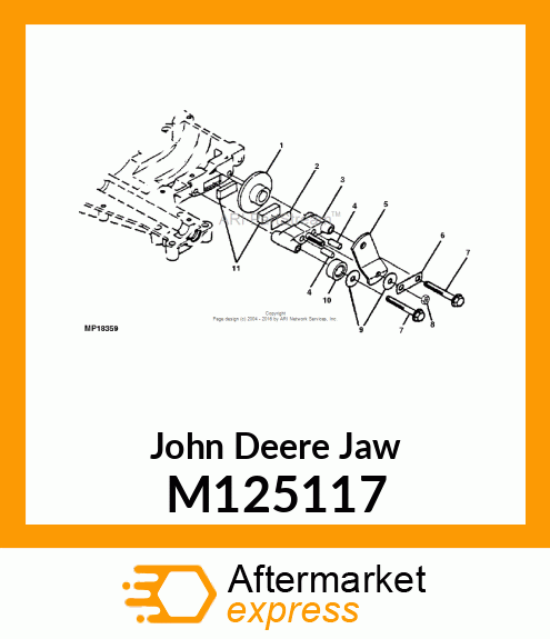 JAW, BRAKE M125117