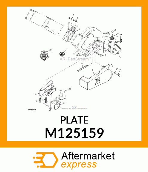 STRAP, PLATE, LATCH SPACER M125159