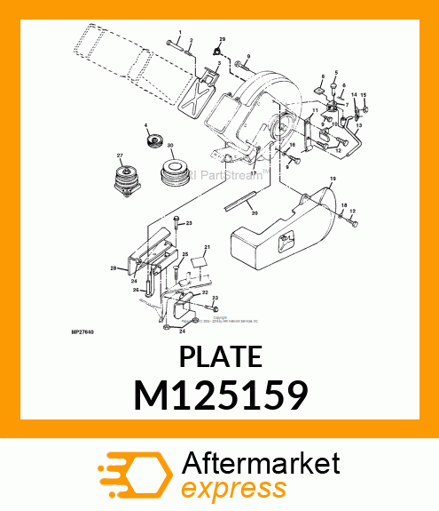 STRAP, PLATE, LATCH SPACER M125159