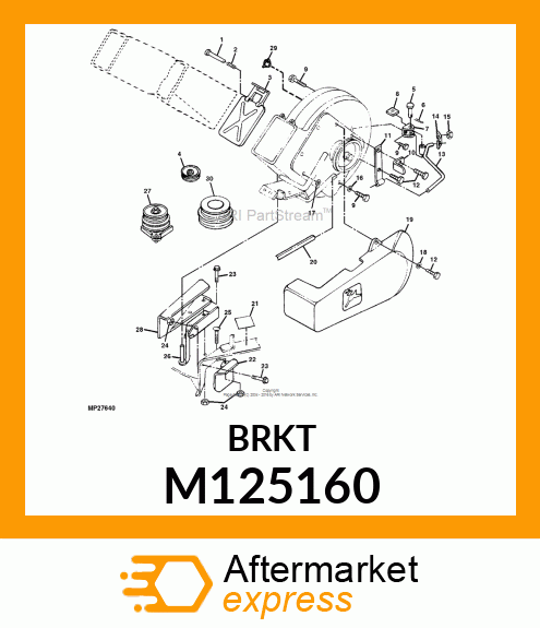 BRACKET, BRACKET, LATCH MOUNTING M125160