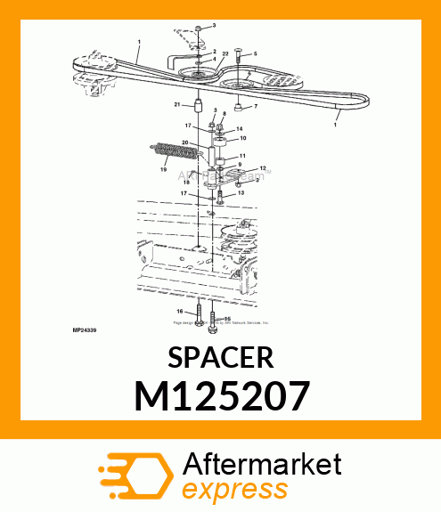 SPACER, SHOULDER M125207