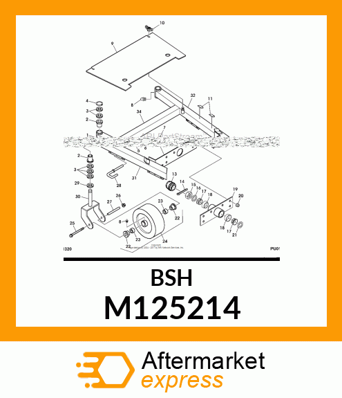 BEARING, WHEEL M125214