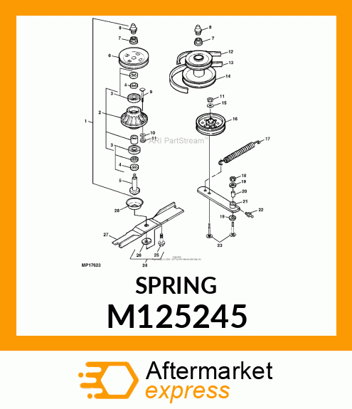 SPRING, EXTENSION M125245