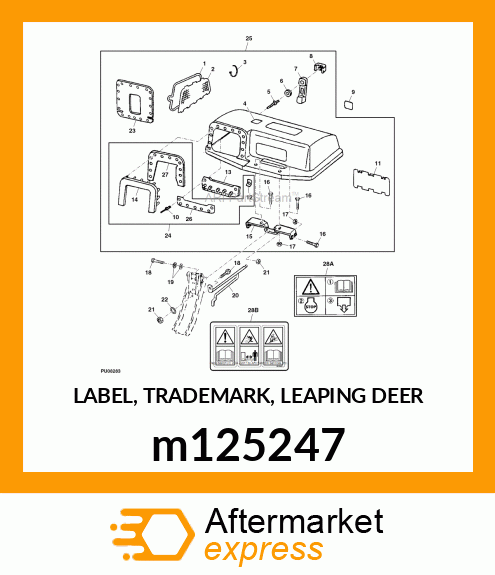 LABEL, TRADEMARK, LEAPING DEER m125247