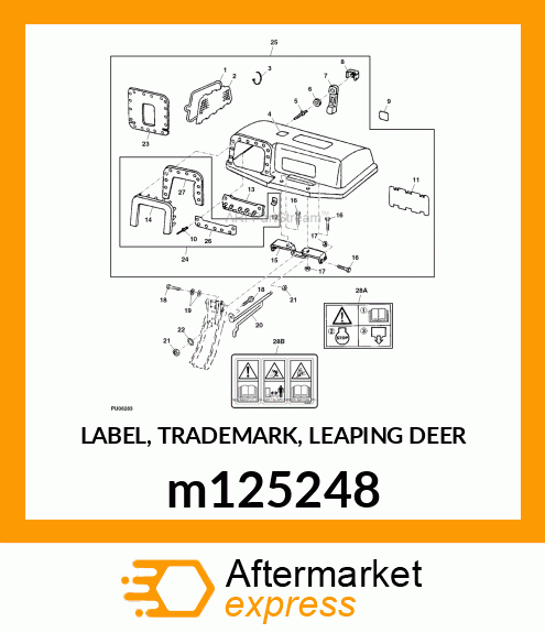 LABEL, TRADEMARK, LEAPING DEER m125248