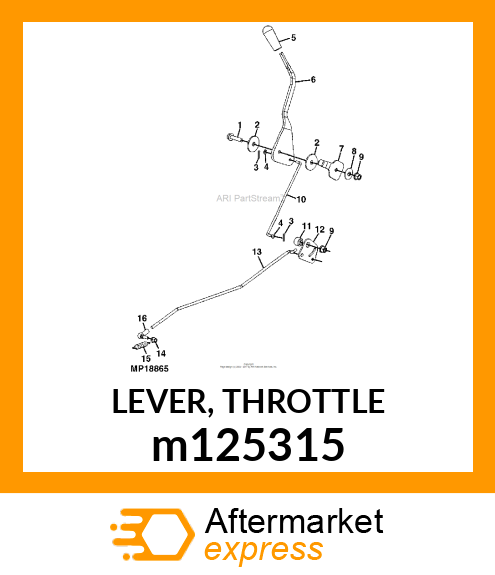 LEVER, THROTTLE m125315