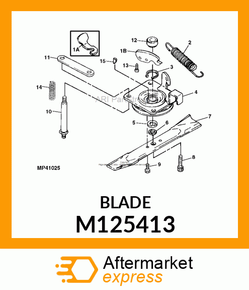 BLADE, MULCH CUTTING DOMESTIC M125413