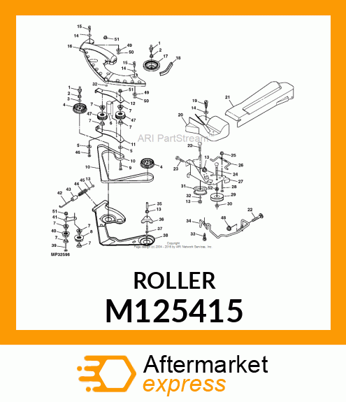 SPACER, TENSION SPRING M125415