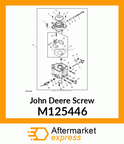 SCREW, PILOT AIR M125446