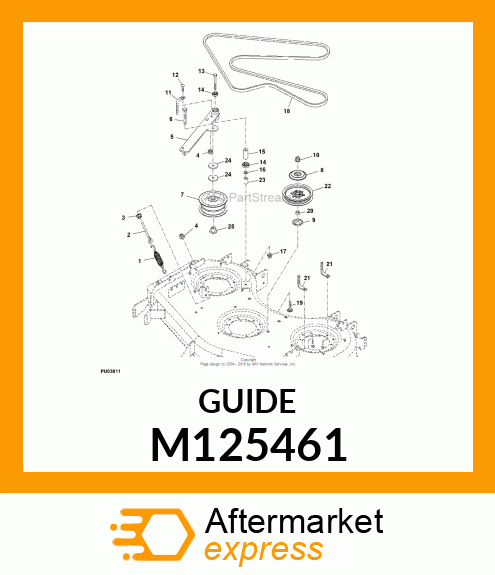 GUIDE, BELT M125461