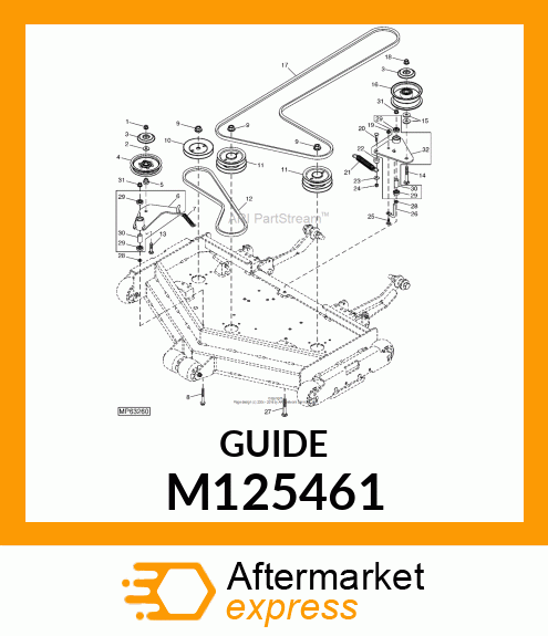 GUIDE, BELT M125461