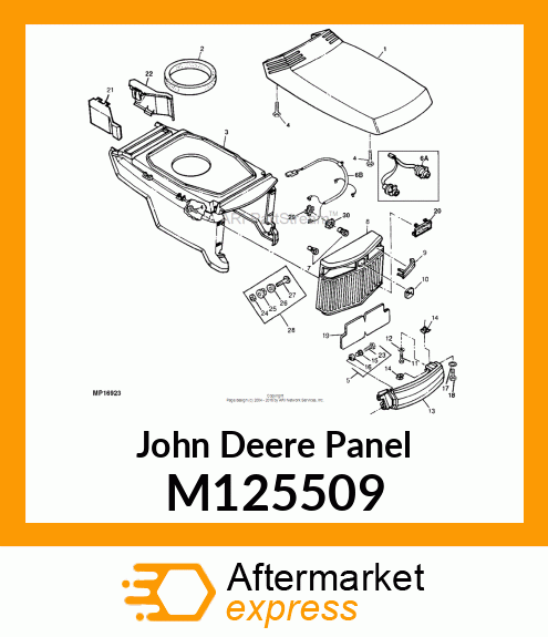 PANEL, LH LOWER SIDE M125509