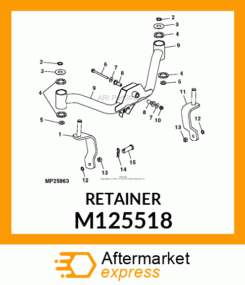 SPACER, FRONT AXLE PIVOT M125518