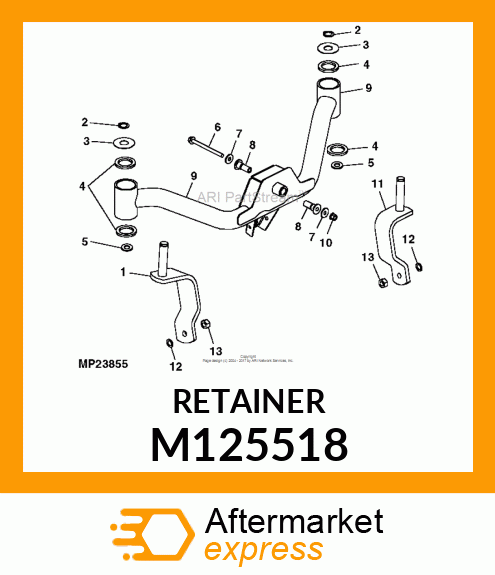 SPACER, FRONT AXLE PIVOT M125518