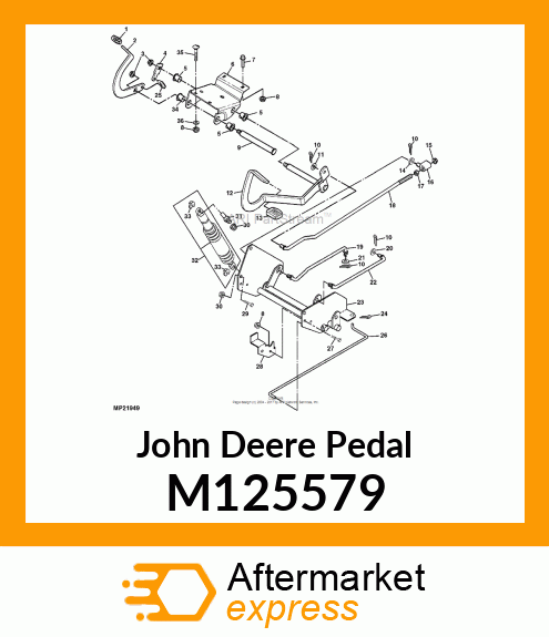 PEDAL, REVERSE M125579