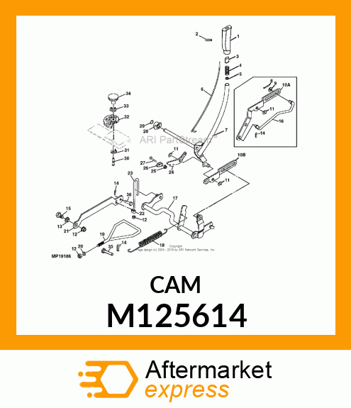 Cam - CAM, DEPTH STOP M125614