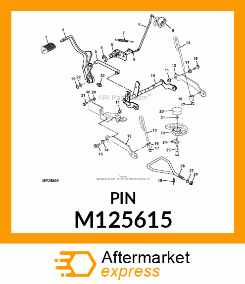 PIN, PIN, DEPTH STOP M125615