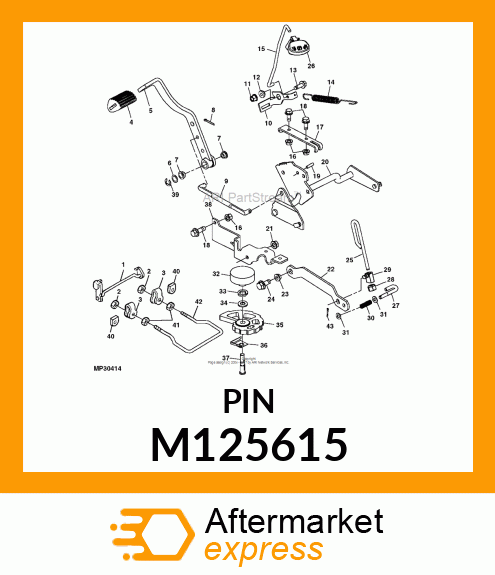 PIN, PIN, DEPTH STOP M125615