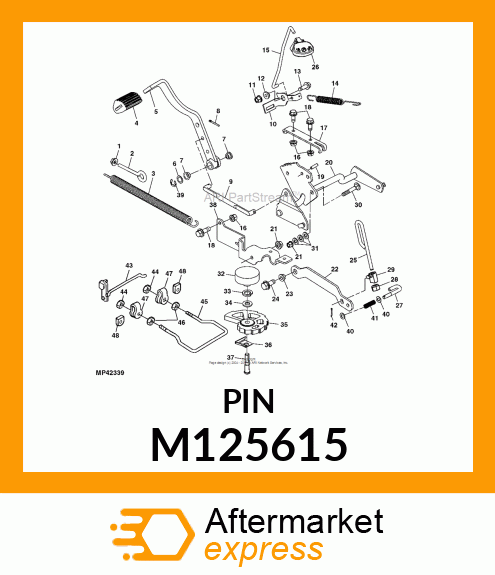 PIN, PIN, DEPTH STOP M125615