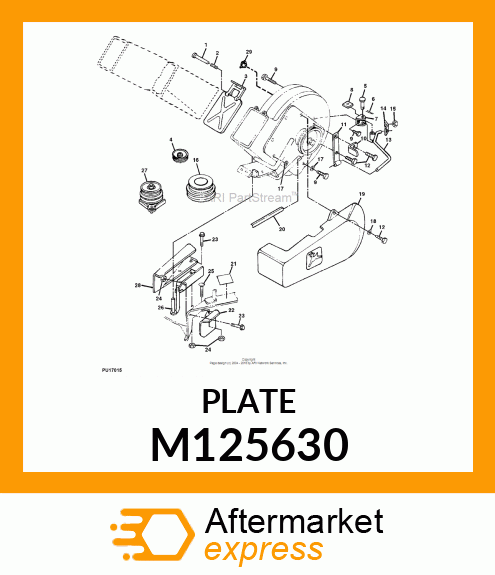 PLATE, PLATE, LATCH LOCK M125630