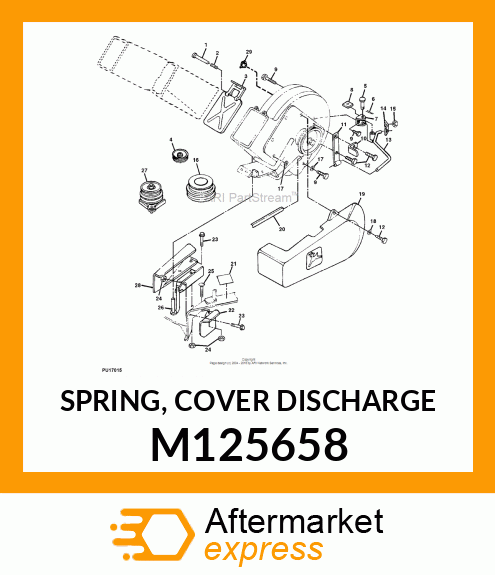 SPRING, COVER DISCHARGE M125658