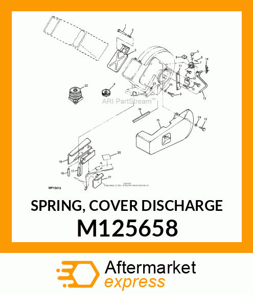 SPRING, COVER DISCHARGE M125658