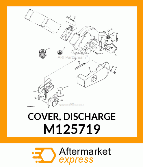 COVER, DISCHARGE M125719