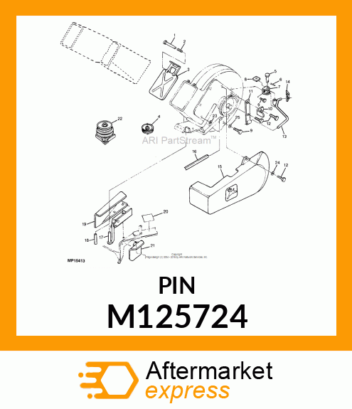 PIN, COVER HINGE M125724