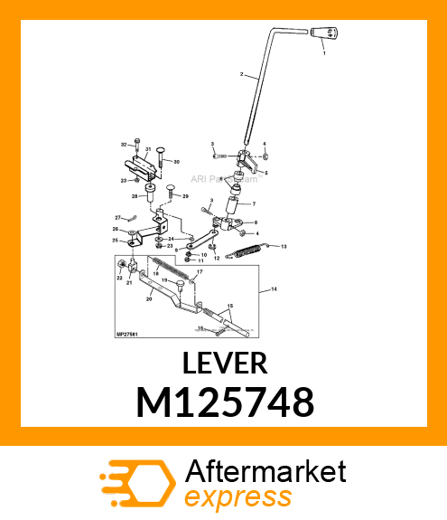 LEVER, PTO M125748