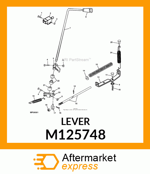 LEVER, PTO M125748