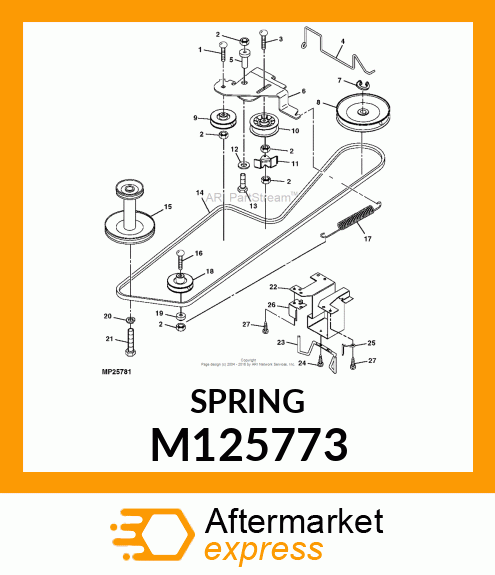 SPRING, TRACTION M125773