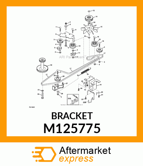 GUIDE, GUIDE, BELT M125775