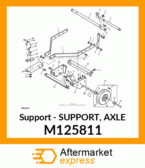 Support Axle M125811