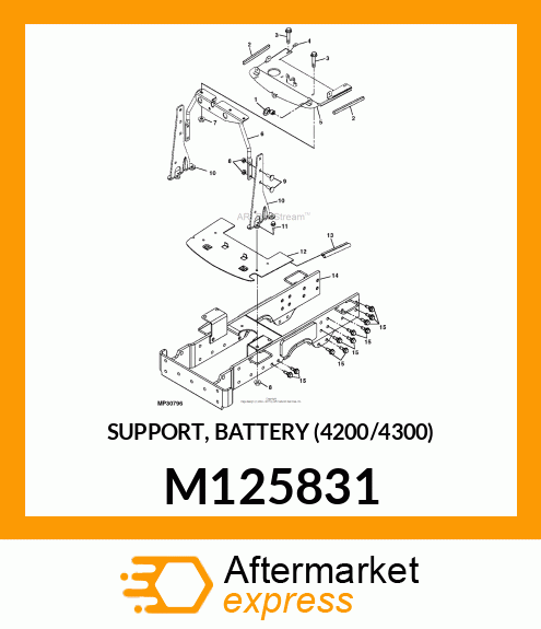 SUPPORT, BATTERY (4200/4300) M125831