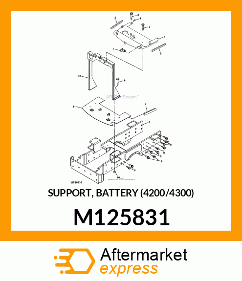 SUPPORT, BATTERY (4200/4300) M125831