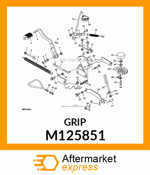 PAD, PEDAL M125851