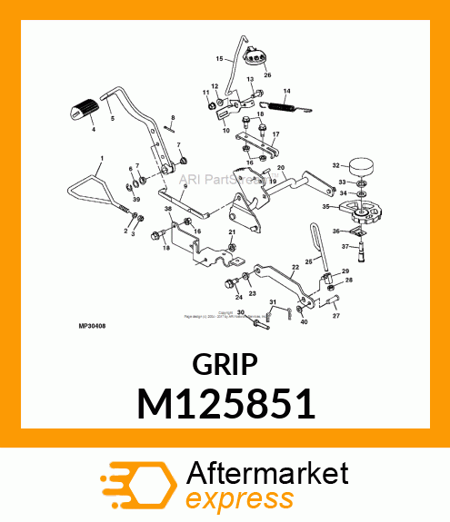 PAD, PEDAL M125851