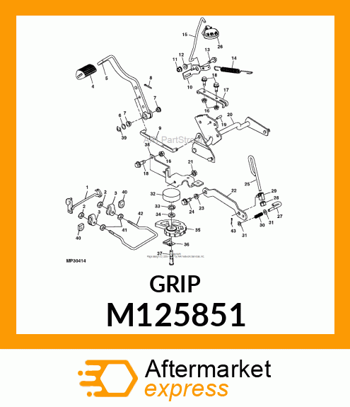 PAD, PEDAL M125851