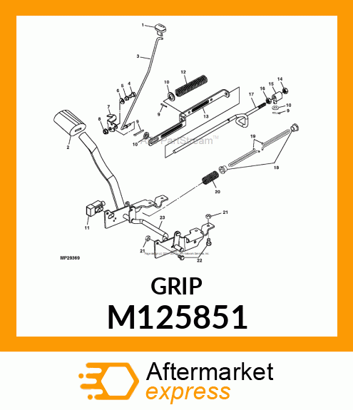 PAD, PEDAL M125851