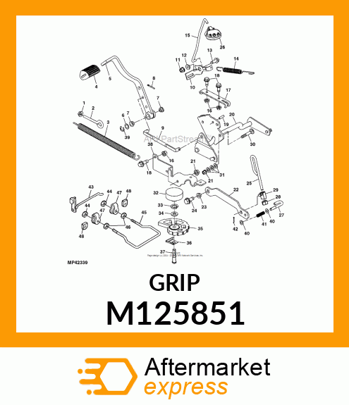 PAD, PEDAL M125851