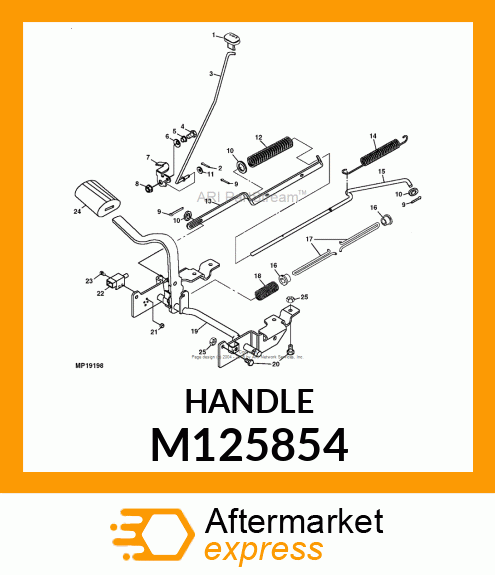 HANDLE, PARK BRAKE M125854