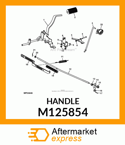 HANDLE, PARK BRAKE M125854